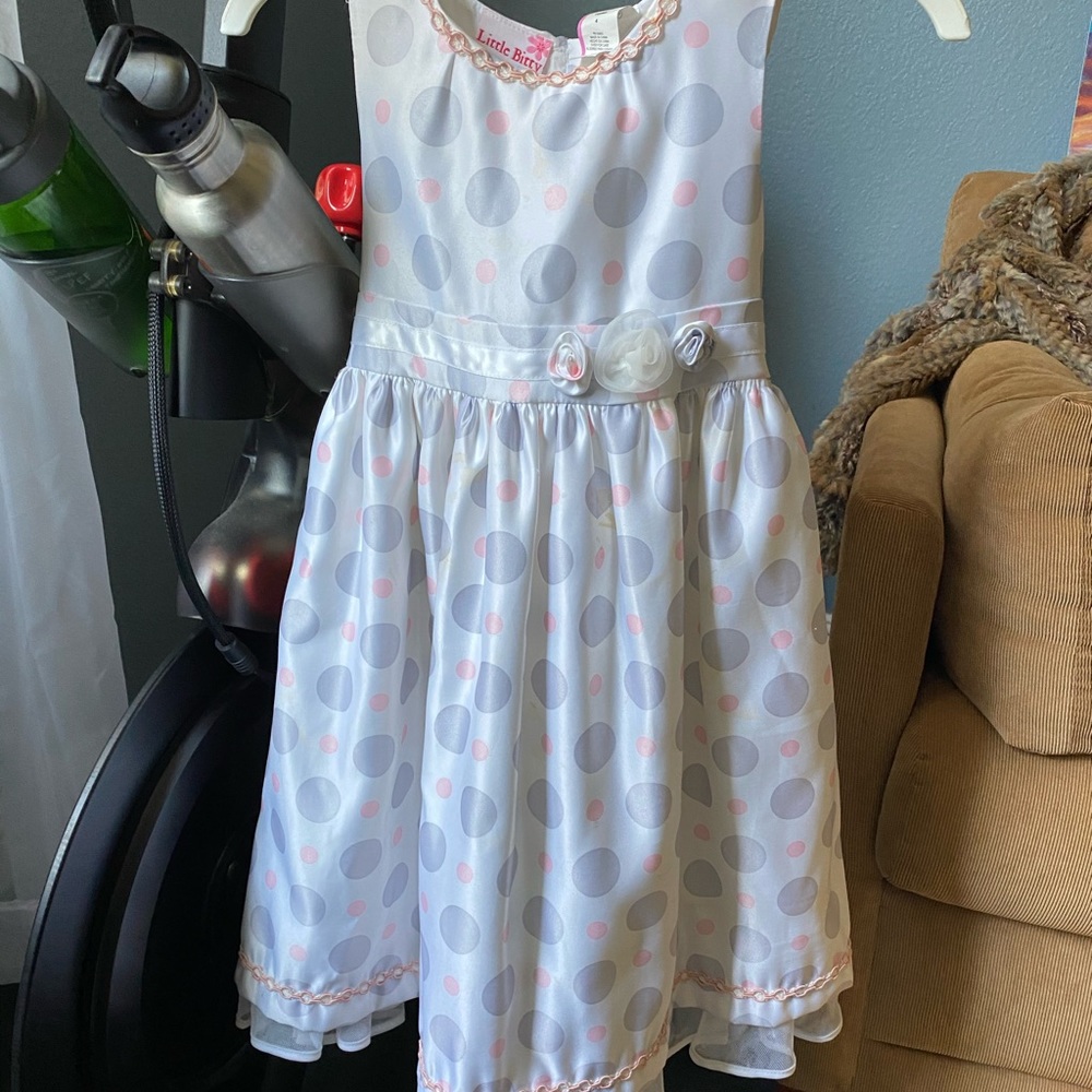 Satin girls dress
